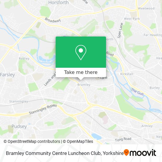 Bramley Community Centre Luncheon Club map