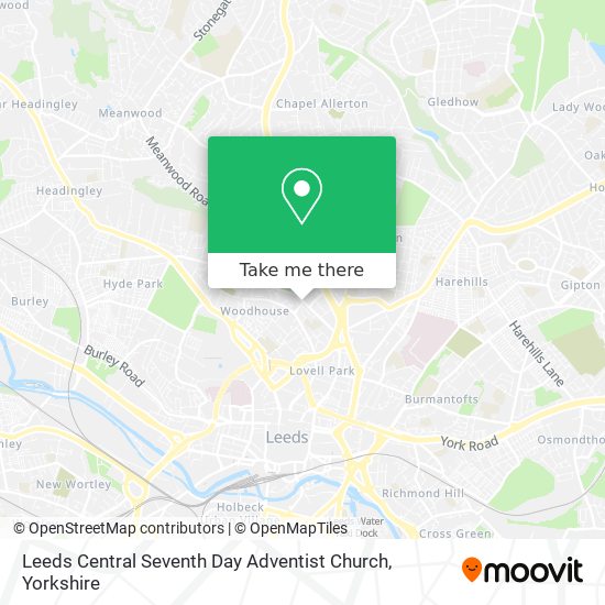 Leeds Central Seventh Day Adventist Church map