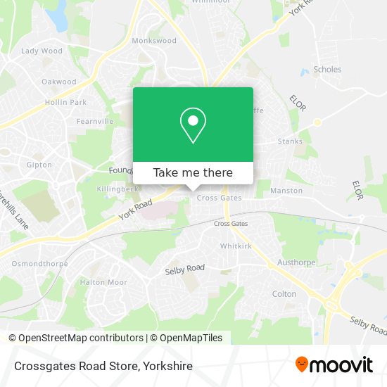 Crossgates Road Store map