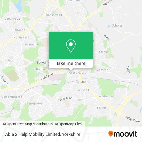 Able 2 Help Mobility Limited map