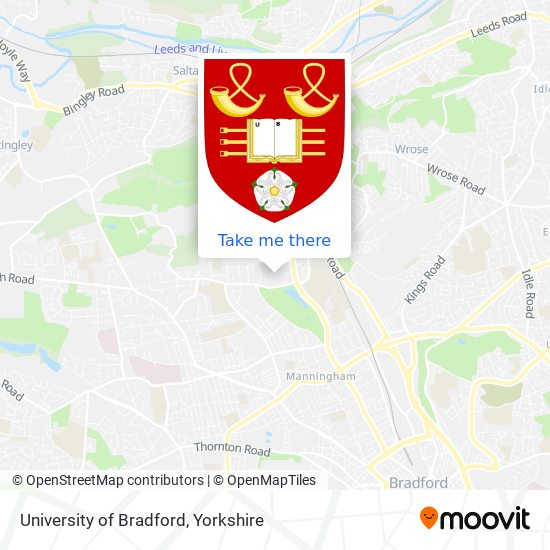 University of Bradford map