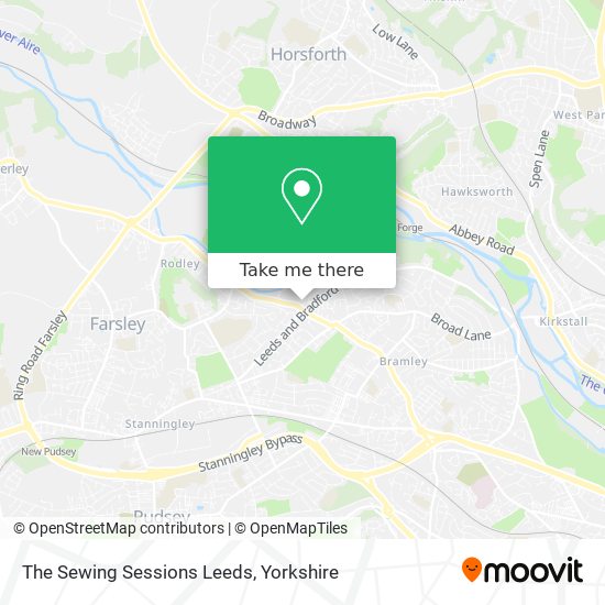 The Sewing Sessions Leeds map