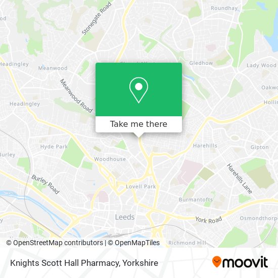 Knights Scott Hall Pharmacy map