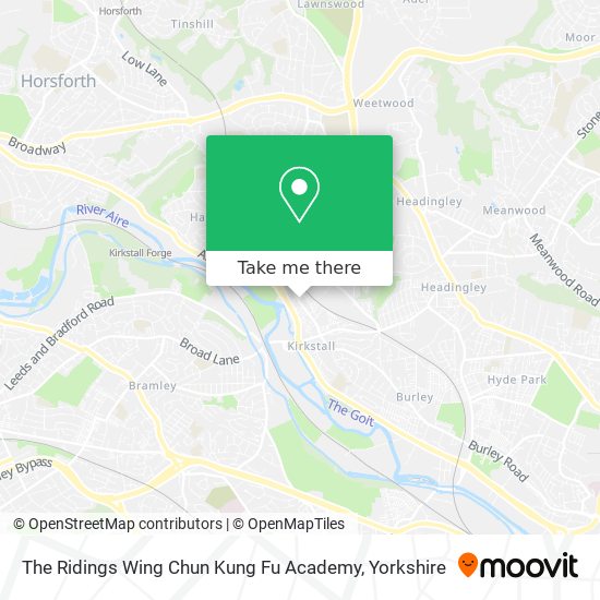 The Ridings Wing Chun Kung Fu Academy map