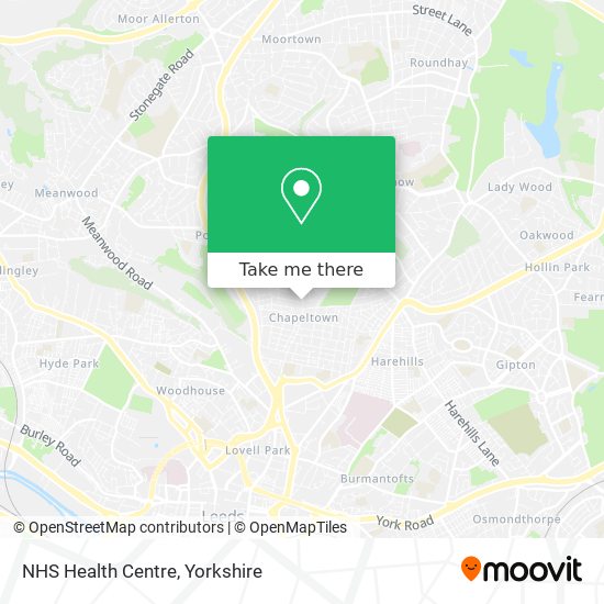 NHS Health Centre map