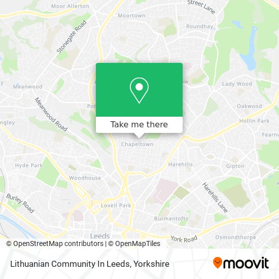 Lithuanian Community In Leeds map