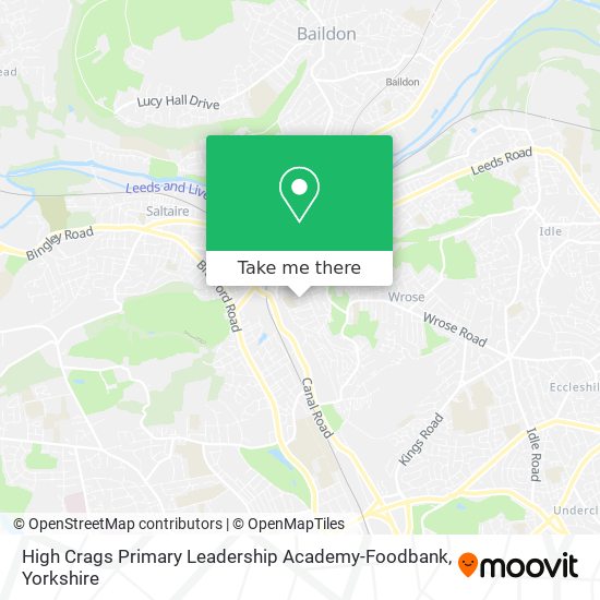 High Crags Primary Leadership Academy-Foodbank map