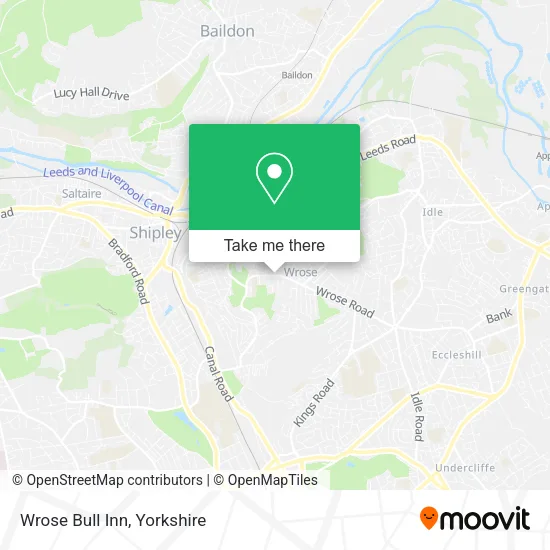 Wrose Bull Inn map