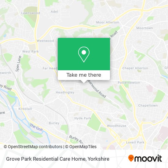 Grove Park Residential Care Home map