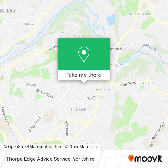 Thorpe Edge Advice Service map