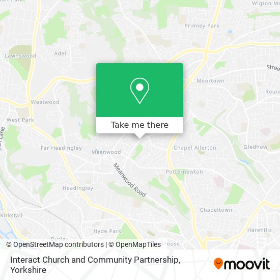 Interact Church and Community Partnership map