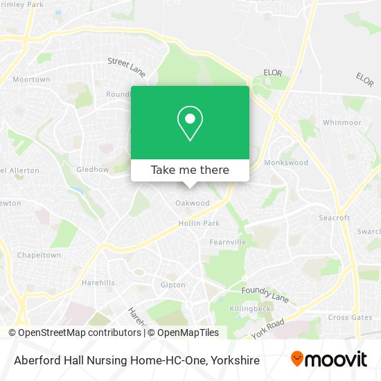 Aberford Hall Nursing Home-HC-One map