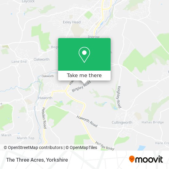 The Three Acres map