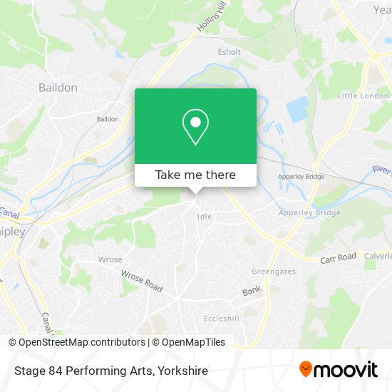 Stage 84 Performing Arts map
