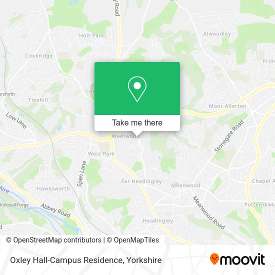 Oxley Hall-Campus Residence map