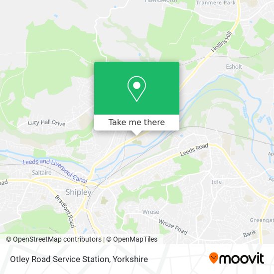 Otley Road Service Station map