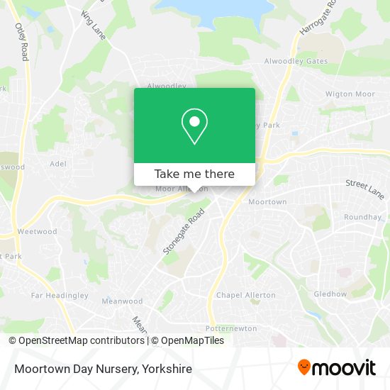 Moortown Day Nursery map
