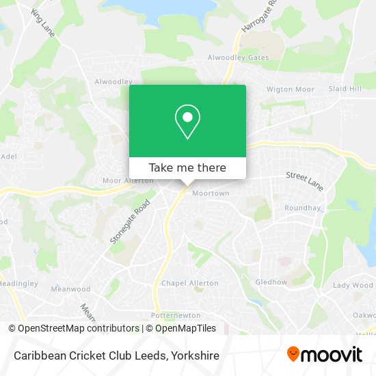 Caribbean Cricket Club Leeds map