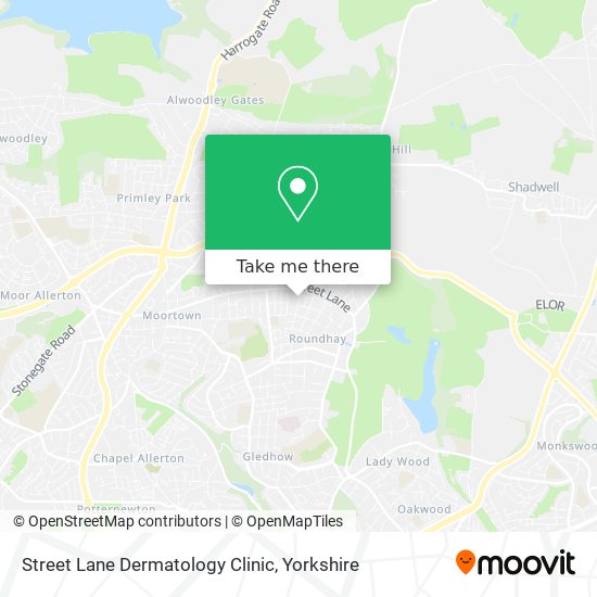 Street Lane Dermatology Clinic map