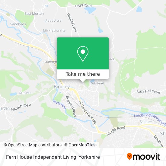 Fern House Independent Living map