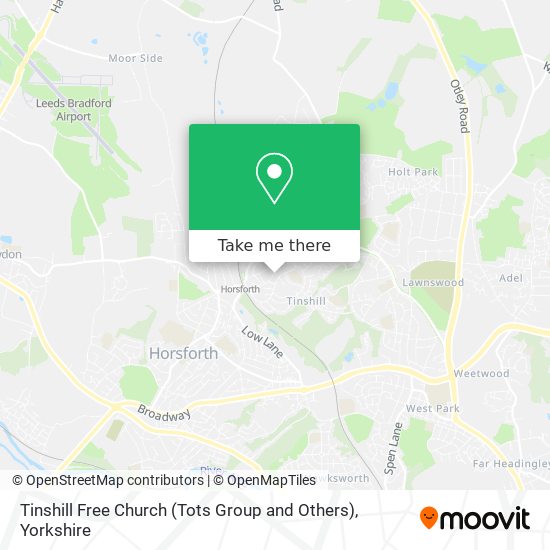 Tinshill Free Church (Tots Group and Others) map