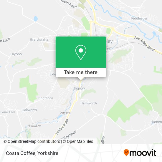 Costa Coffee map