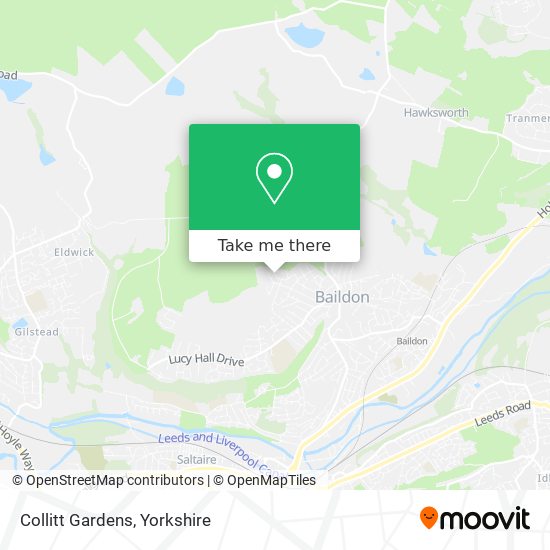 Collitt Gardens map