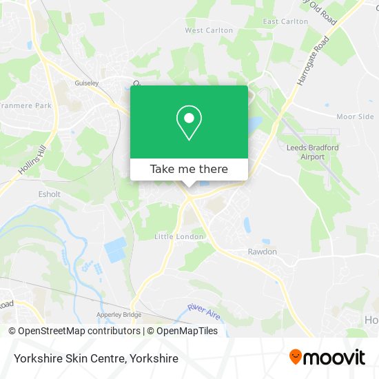 Yorkshire Skin Centre map