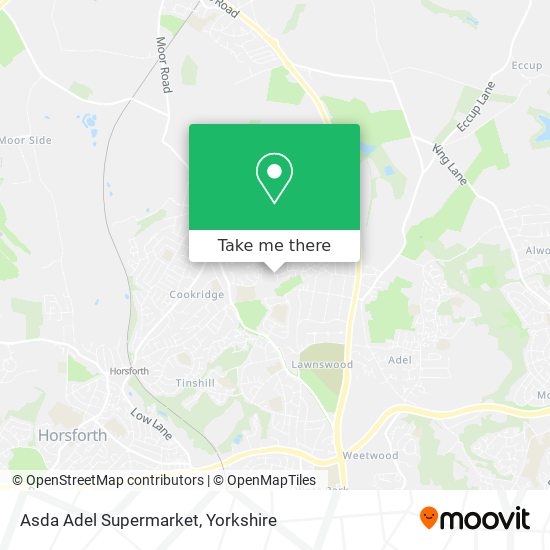 Asda Adel Supermarket map