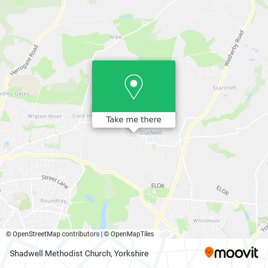 Shadwell Methodist Church map