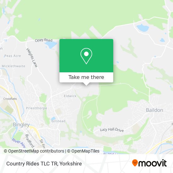Country Rides TLC TR map