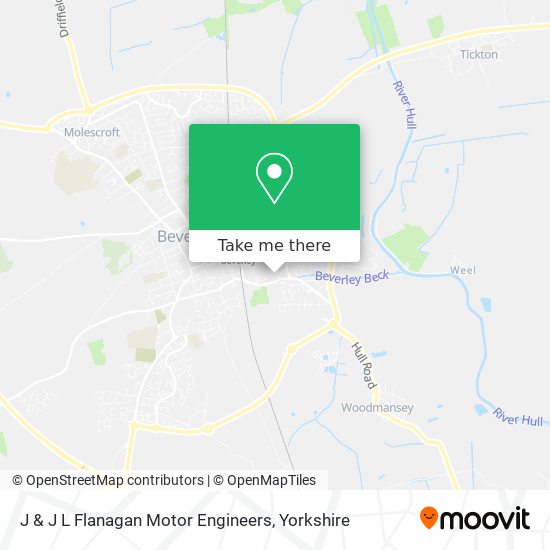 J & J L Flanagan Motor Engineers map