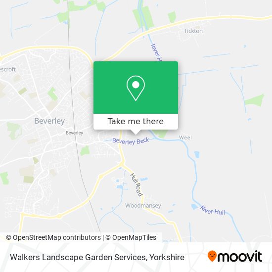 Walkers Landscape Garden Services map