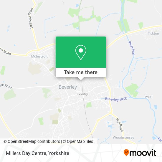 Millers Day Centre map