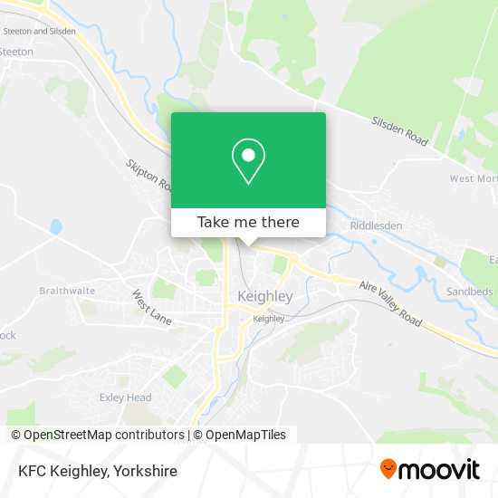 KFC Keighley map