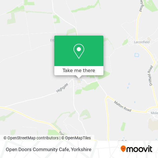 Open Doors Community Cafe map