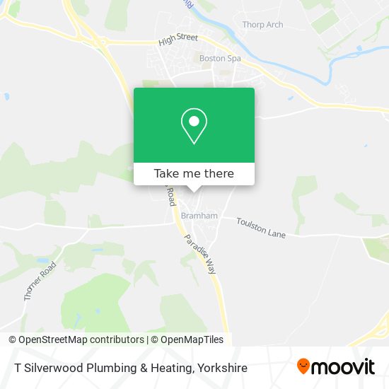 T Silverwood Plumbing & Heating map