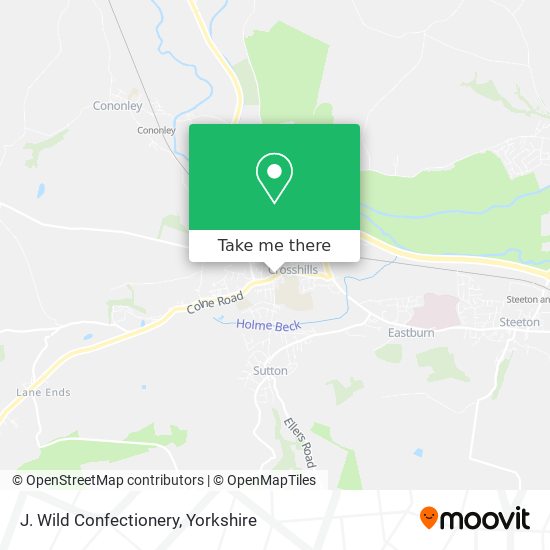 J. Wild Confectionery map