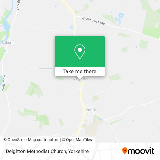 Deighton Methodist Church map