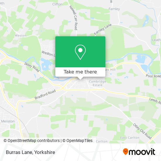 Burras Lane map