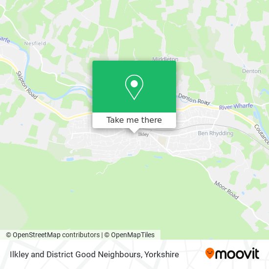 Ilkley and District Good Neighbours map