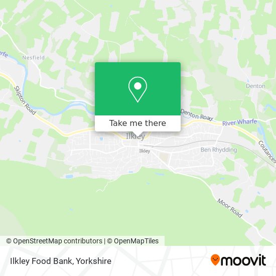Ilkley Food Bank map