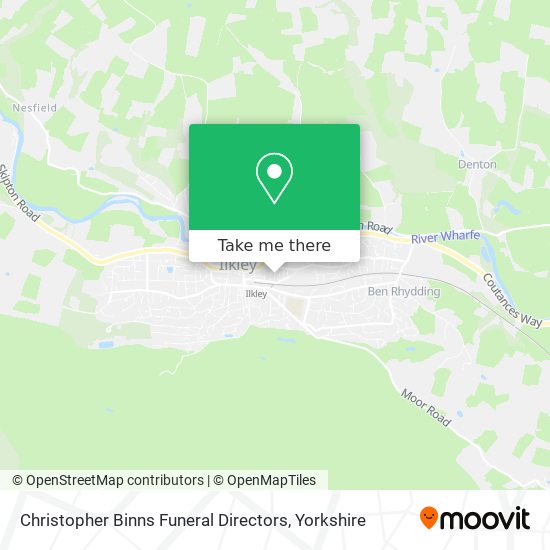 Christopher Binns Funeral Directors map