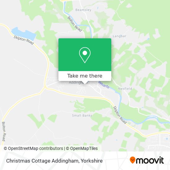 Christmas Cottage Addingham map