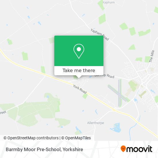 Barmby Moor Pre-School map