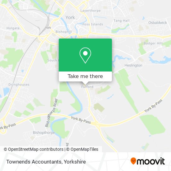 Townends Accountants map