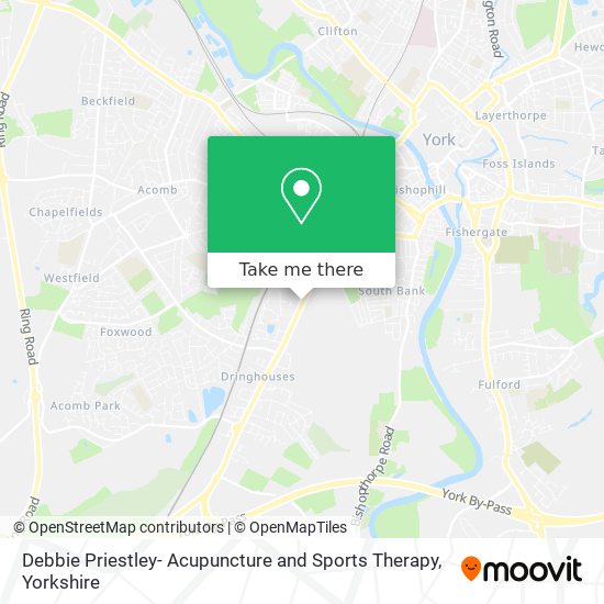 Debbie Priestley- Acupuncture and Sports Therapy map