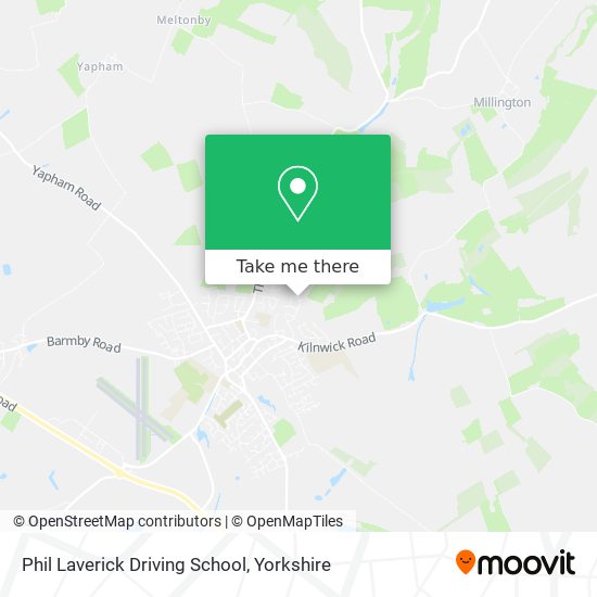 Phil Laverick Driving School map