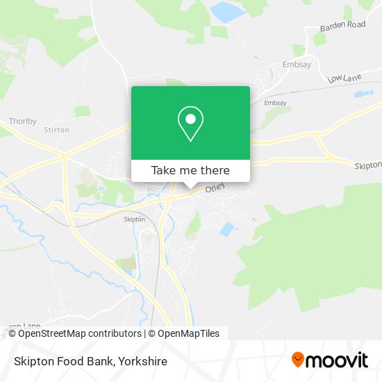Skipton Food Bank map