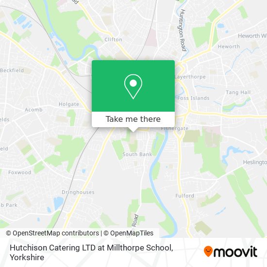 Hutchison Catering LTD at Millthorpe School map